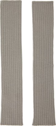 Off-White Ribbed Arm Warmers