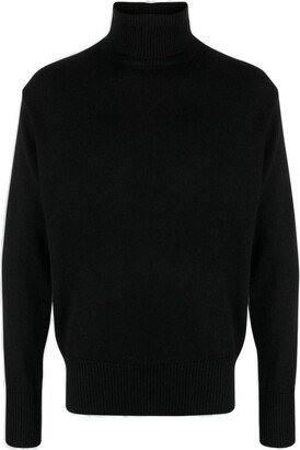 Roll-Neck Straight Hem Jumper-AF