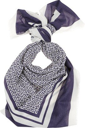 Monogram Printed Scarf-AA