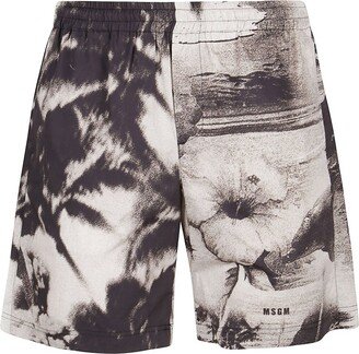 Graphic Printed Bermuda Shorts-AC