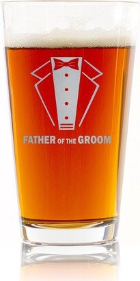 Father Of The Groom Tuxedo Wedding Bachelor Party Best Man Gift Beer Pint Glass