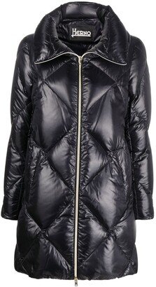 Ultralight feather-down quilted jacket