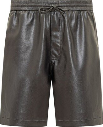 Knee-Length Drawstring Shorts-AC