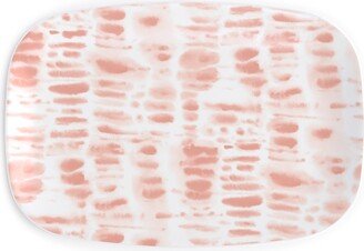 Serving Platters: Dye Dash - Salmon Serving Platter, Pink
