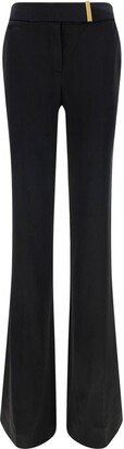 High-Waist Straight-Leg Tailored Trousers-AD