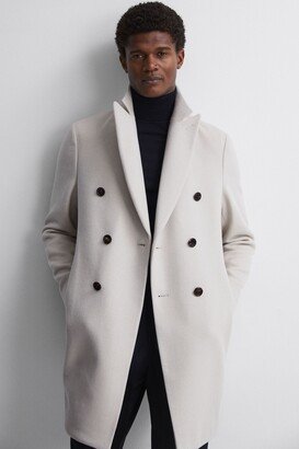 Wool Blend Double Breasted Epsom Coat-AA