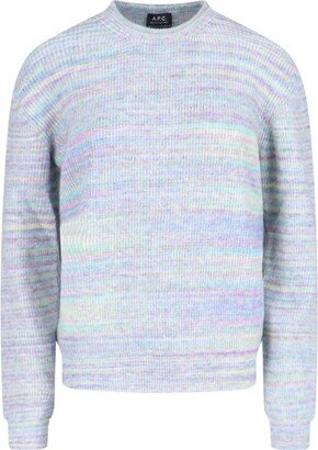 Marl-Knit Long Sleeved Crewneck Jumper