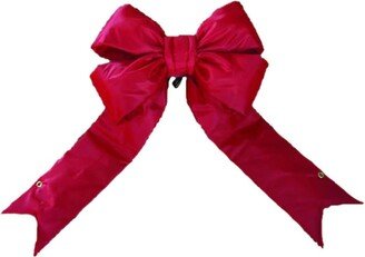 Red Nylon 60-inch x 75-inch Outdoor Bow with 14-inch Ribbon