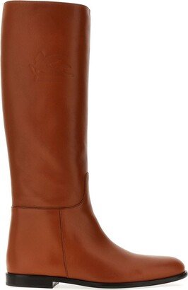 Almond-Toe Riding Boots-AA