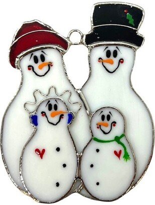 Switchables Glass Cover Snowfamily With 2 Babies/Children