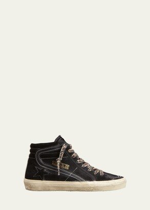 Slide Suede High-Top Sneakers