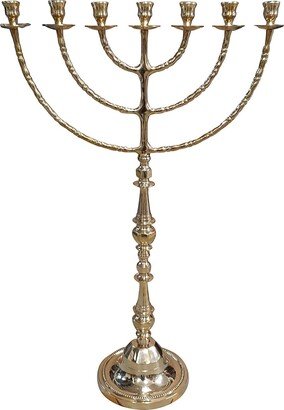 Huge Seven Branches Menorah 32 Inches Height Brass/Copper Made