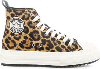 Berlin Leopard Printed High-Top Sneakers