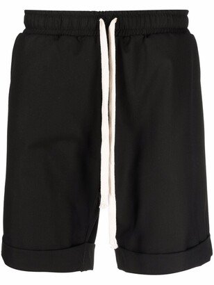 Drawstring-Waist Shorts-AA