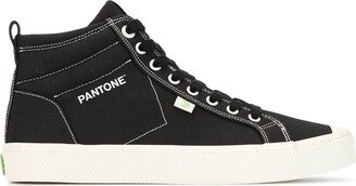 x Pantone OCA canvas high-top sneakers