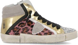 Prsx Glittered High-Top Sneakers