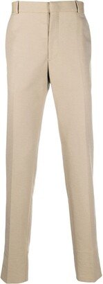 Tapered Mid-Rise Tailored Trousers