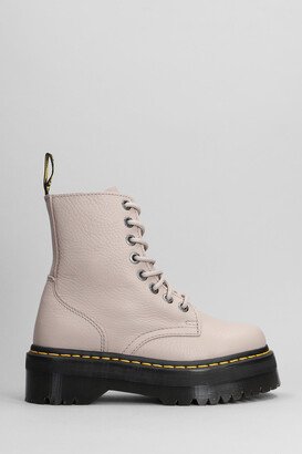 Jadon Iii Combat Boots In Taupe Leather