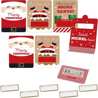 Big Dot Of Happiness Jolly Santa Claus Diy Assorted Christmas Cash Holder Gift Funny Money Cards 6 Ct