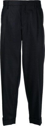 Tapered Cropped Trousers-AO