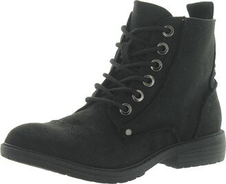 Very G Birdie Womens Pull On Round Toe Combat & Lace-up Boots