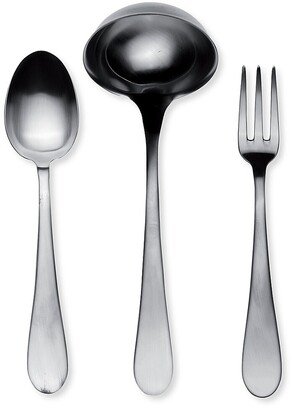 Italia 3-Piece Fork, Spoon, & Ladle Serving Set