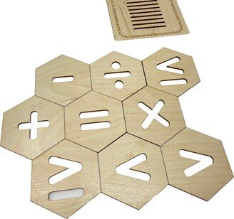 Basic Mathematical Operations | Early Education & Childhood Learning Teacher Gift Coaster Set