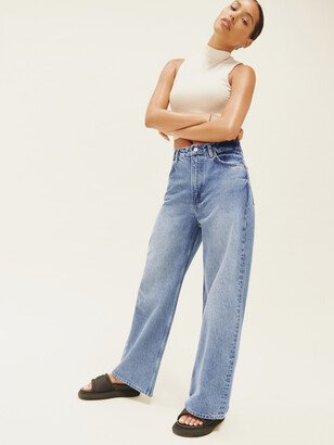 Wilder High Rise Wide Leg Cropped Jeans-AB