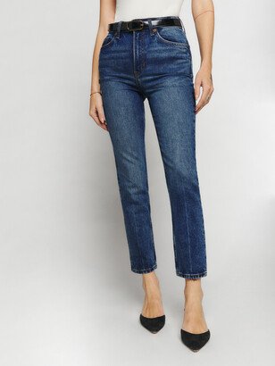 Liza Ultra High Rise Straight Cropped Jeans-AA