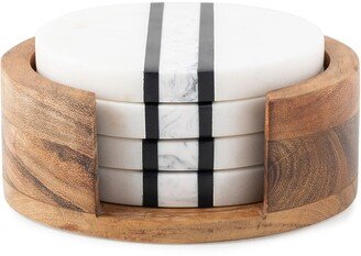 Stonewood Stripe Coasters, Set of 4