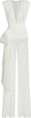 Michael Costello Collection Lilly Sleeveless Lace Jumpsuit