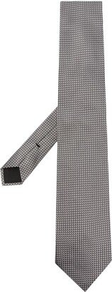 Patterned-Jacquard Silk Tie-AD