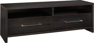 Storage Furniture TV Stand for TVs up to 63 Black Walnut