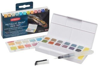 Derwent Metallic Paint Pan Set, 19 Pieces