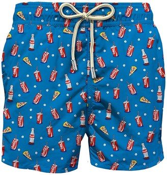 Coca Cola Print Swim Shorts