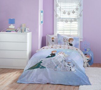 Saturday Park Disney Frozen Watercolor 100% Organic Cotton Full Bed Set