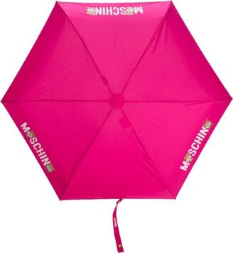 Logo-Print Compact Umbrella-AJ