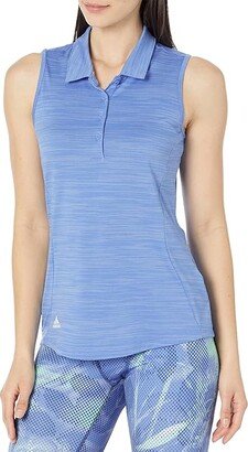 Space Dye Sleeveless Polo (Blue Fusion) Women's Clothing
