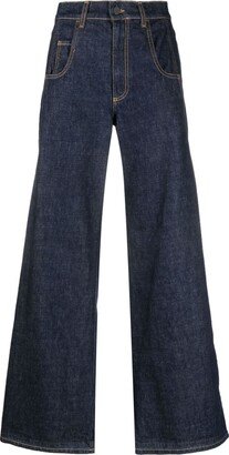 Mid-Rise Wide-Leg Jeans-AI