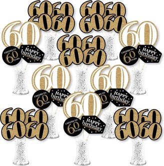 Big Dot Of Happiness Adult 60th Birthday - Centerpiece Sticks Showstopper Table Toppers 35 Pc