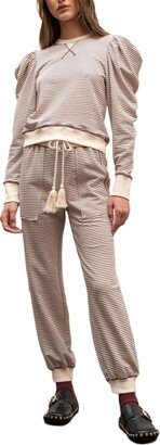 By The River Womens Comfy Puff Sleeves Track & Sweat Suits