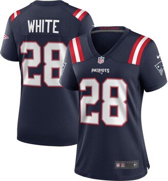 Women's James White Navy New England Patriots Game Jersey