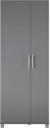 Cabell Tall Asymmetrical Cabinet Graphite Gray - Room & Joy