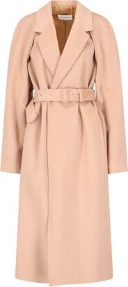 Belted Waist Oversized Coat-AA