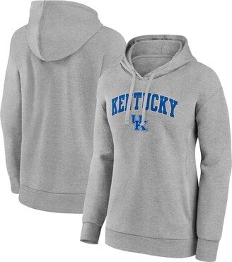 Women's Branded Heather Gray Kentucky Wildcats Evergreen Campus Pullover Hoodie