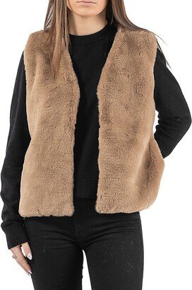 Luxe Faux Fur Faux Fur Vest-AA