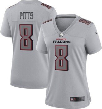 Women's Kyle Pitts Gray Atlanta Falcons Atmosphere Fashion Game Jersey