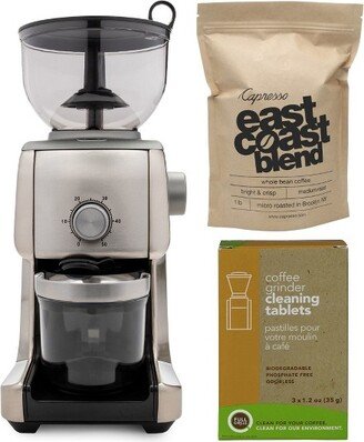 ChefWave Bonne Conical Burr Coffee Grinder w/ Coffee & Cleaning Tablets