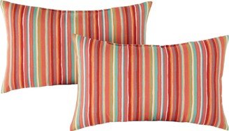 Greendale Coastal Stripe Outdoor Accent Pillow