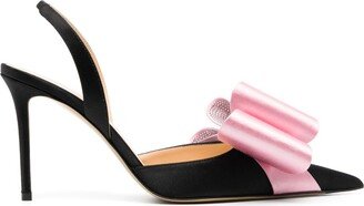 Bow-Detail Slingback Pumps